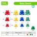 Colorful Bear-Shaped Measuring Weights in Grams Fun Math Toys for Kids