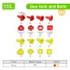 Educational Toys Matching Nuts and Bolts in Various Shapes
