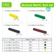 Marked Metric Rod Set Math Toys for Base Ten Learning