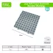 Interlocking Boards for Math Coordinate System Creativity Play Wall