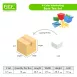 Base Ten Math Toy Set with Thousand Blocks Hundred Flats Ten Rods Unit Cubes