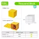 Base Ten Math Toy Set with Thousand Blocks Hundred Flats Ten Rods Unit Cubes