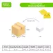 Plastic Pegboards with Rubber Bands for Geometry Learning Math Toys for Kids (FRACTION/SQUARE)