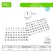 Translucent Number Tiles for light tables_ for Projectors Math Toys for Creative Learning