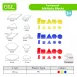 Translucent  Attribute Blocks for light tables_ for Learning Counting Sorting Geometry Colors Relative Size Concept Math Toys Math Puzzles
