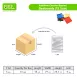 Plastic Pegboards with Rubber Bands for Geometry Learning Math Toys for Kids (COLOR/RAINBOW))