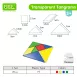 Translucent Tangrams for light tables_Interactive Math Toys Math Puzzles