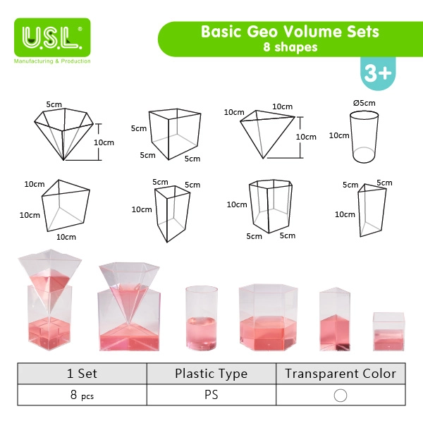 The Basic Geo Volume Set features a variety of 3D geometry solids