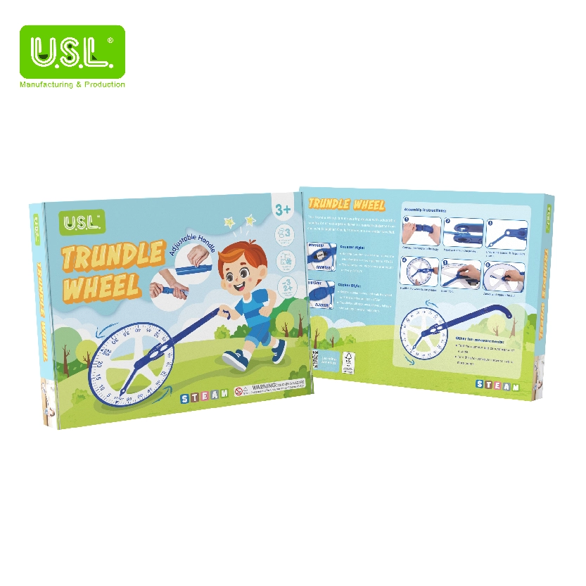 Trundle Wheel Educational Math Toy & Measuring Tool for Curved & Straight Lines