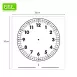 Dry Erase Magnetic Teaching Clock- Black & White