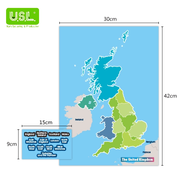 Dry Erase Magnetic Map of the UK