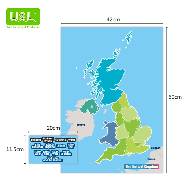 Dry Erase Magnetic Map of the UK