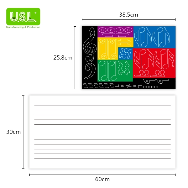 Large Dry Erase Magnetic Music Staff 