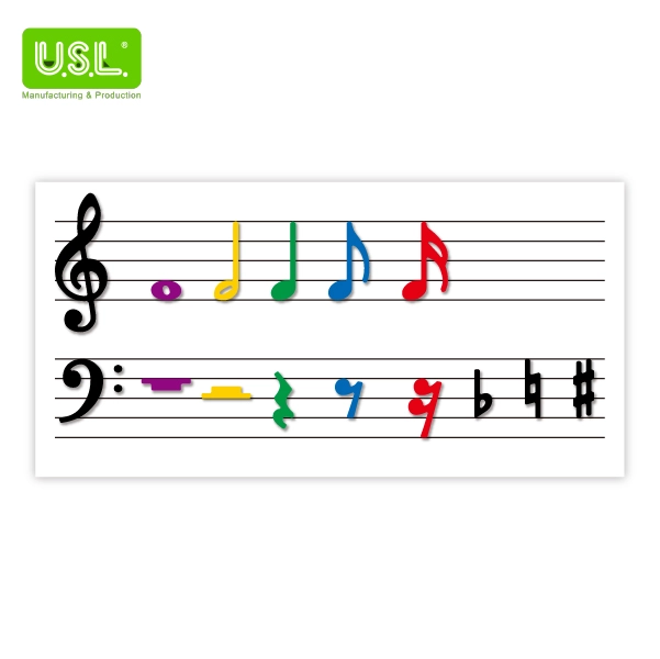 Large Dry Erase Magnetic Music Staff 