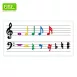 Large Dry Erase Magnetic Music Staff 