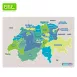 Dry Erase Magnetic Map of Switzerland