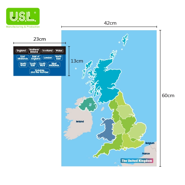 Dry Erase Magnetic Map of the UK
