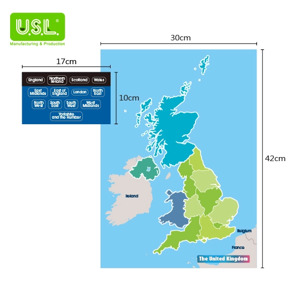 Dry Erase Magnetic Map of the UK