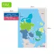 Dry Erase Magnetic Map of Denmark-Danmarkskort