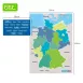 Dry Erase Magnetic Map of Germany-Deutschlandkarte