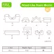 Wood-Like Early Learning EVA Soft Stacking Foam Building Blocks forToddlers Educational Toys