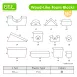 Wood-Like Early Learning EVA Soft Stacking Foam Building Blocks forToddlers Educational Toys