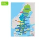 Dry Erase Magnetic Map of Sweden-Konungariket Sverige