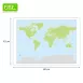 Magnetic Dry Erase World Map-Educational Classroom Wall Map for Teaching & Learning