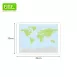 Magnetic Dry Erase World Map-Educational Classroom Wall Map for Teaching & Learning