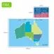 Dry Erase Magnetic Map of Australia