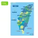 Dry Erase Magnetic Map of Taiwan