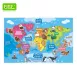 Educational Magnetic World Map Puzzle – Learn Continents, Oceans & Animals Through Play