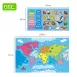 Educational Magnetic World Map Puzzle – Learn Continents, Oceans & Animals Through Play