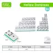 Translucent Dominos for Kids Math Toys Educational Toys Board Games for light tables