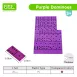 Translucent Dominos for Kids Math Toys Educational Toys Board Games for light tables