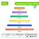Translucent Colorful Flexible Construction Plastic Sticks for light tables_with Snapping Connection Points Educational Geometry Teaching Math Toys