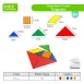 Translucent Tangrams for light tables_Interactive Math Toys Math Puzzles