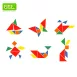 Translucent Tangrams for light tables_Interactive Math Toys Math Puzzles