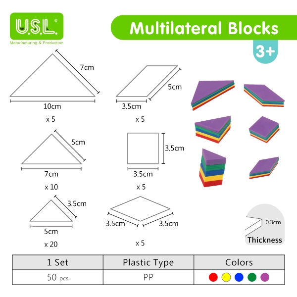 Multilateral Blocks for Learning Counting Sorting Geometry Colors Relative Size Concept Math Toys Math Puzzles