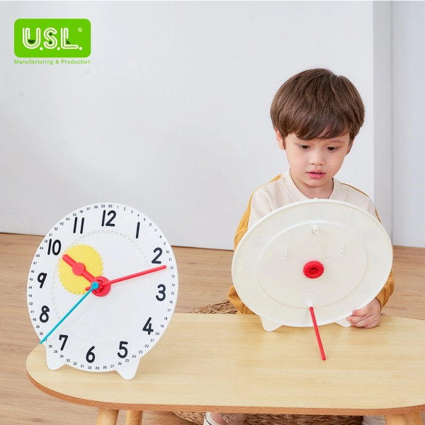 Children's Teaching Clocks with GEAR Movement Fun and Interactive Leanring Aid for Kids