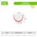 Clear Plastic Home & School Supplies Buckets with Red Lids