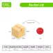 Clear Plastic Home & School Supplies Buckets with Red Lids