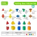Translucent Colorful Folding Geo Volume Set for light tables_Math Toys