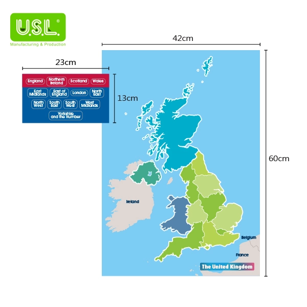 Dry Erase Magnetic Map of the UK