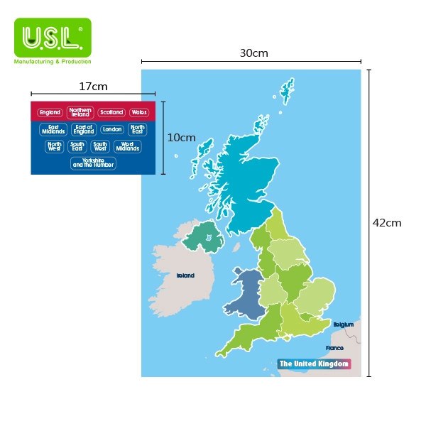 Dry Erase Magnetic Map of the UK