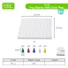 SMALL Colorful Peg Boards for Creative Design Fun Math Toys for Counting Sorting Stacking