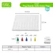 SMALL Colorful Peg Boards for Creative Design Fun Math Toys for Counting Sorting Stacking