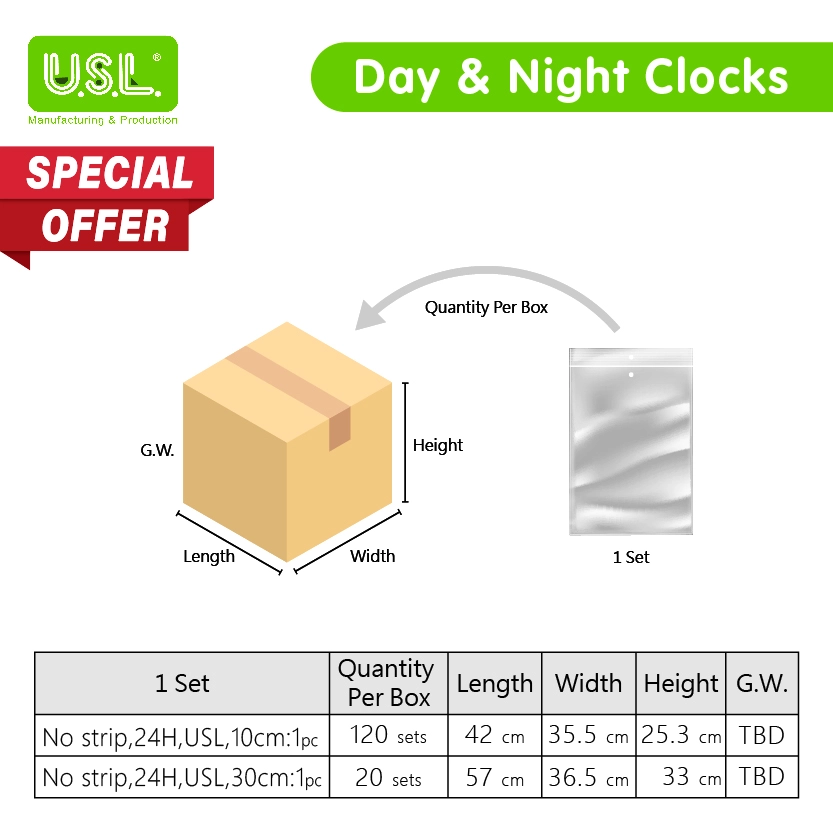 Children's Teaching Clock with Day and Night Display Kids Learning Clock