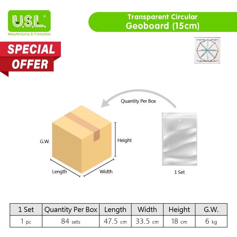 Translucent Plastic Pegboards with Rubber Bands for Geometry for light tables_ Learning Math Toys for Kids (TRANSPARENT)