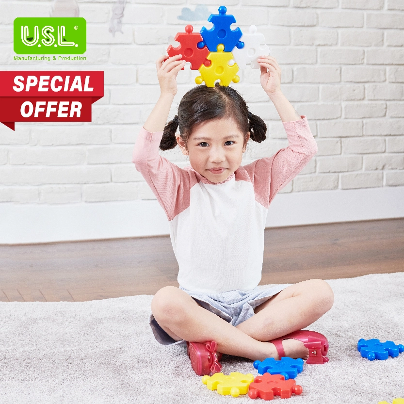 Triangle Shaped Interlocking Building Blocks Educational Toys for Kids